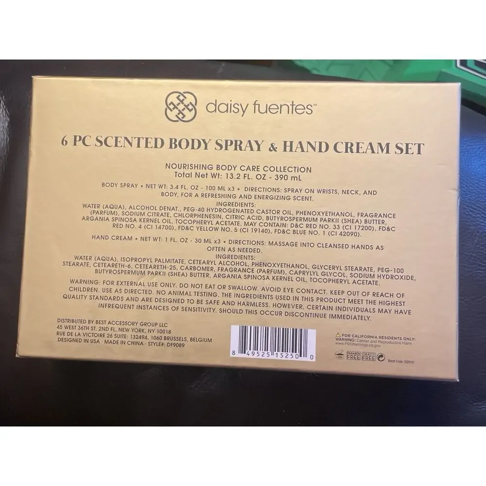 Daisy Fuentes Body Spray & Hand Cream Gift Set